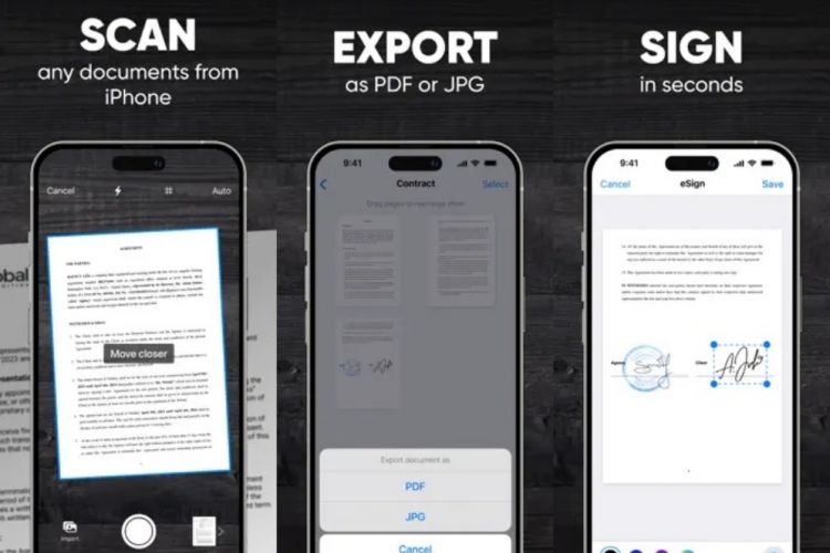 Cara memindai dan menandatangani dokumen dengan aplikasi Pemindai untuk iPhone