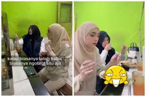 Tak gengsi makan di warteg, intip menu sederhana dipesan Celine Evangelista bareng Shandy Purnamasari