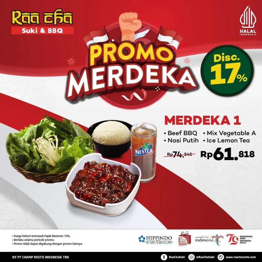 Banyak diskon kemerdekaan, ini 13 promo makanan dan minuman selama Agustus 2024