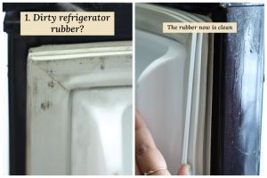 Tak perlu disikat, ini trik bersihkan jamur di karet pintu kulkas hingga tuntas pakai 3 bahan dapur