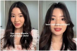 Trik bikin rambut tipis tampak bervolume ala idol K-Pop ini mudah, cuma perlu 2 langkah