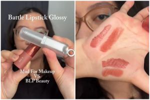 Battle review glossy lipstik BLP Beauty dan Mad For Makeup, mana yang lebih nyaman di bibir?