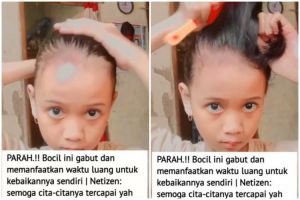 Bocah perempuan ini bikin tutorial sanggul pramugari, punya skill dewa hasilnya rapi tanpa hair spray