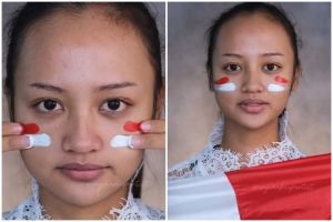Rayakan kemerdekaan RI ke-79, transformasi makeup cewek jadi pahlawan wanita ini idenya kreatif pol