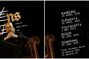 Pandji Pragiwaksono gelar Stand-up Comedy Tour 'Mens Rea' 2025, tiket terjual habis di 9 kota