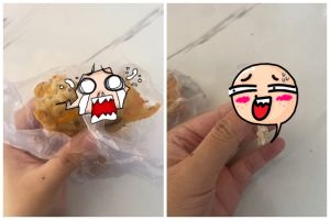 Bak dapat kejutan usai beli gorengan, warganet ini temukan isi tak biasa di dalam bakwan saat makan