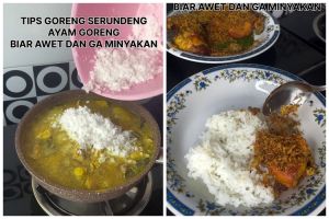 Cara goreng serundeng ayam agar tak berminyak dan tahan lama di suhu ruang hingga 4 bulan