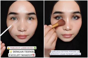Tak perlu kontur, cewek ini bagikan cara bikin wajah tampak lebih muda dan kencang pakai teknik makeup