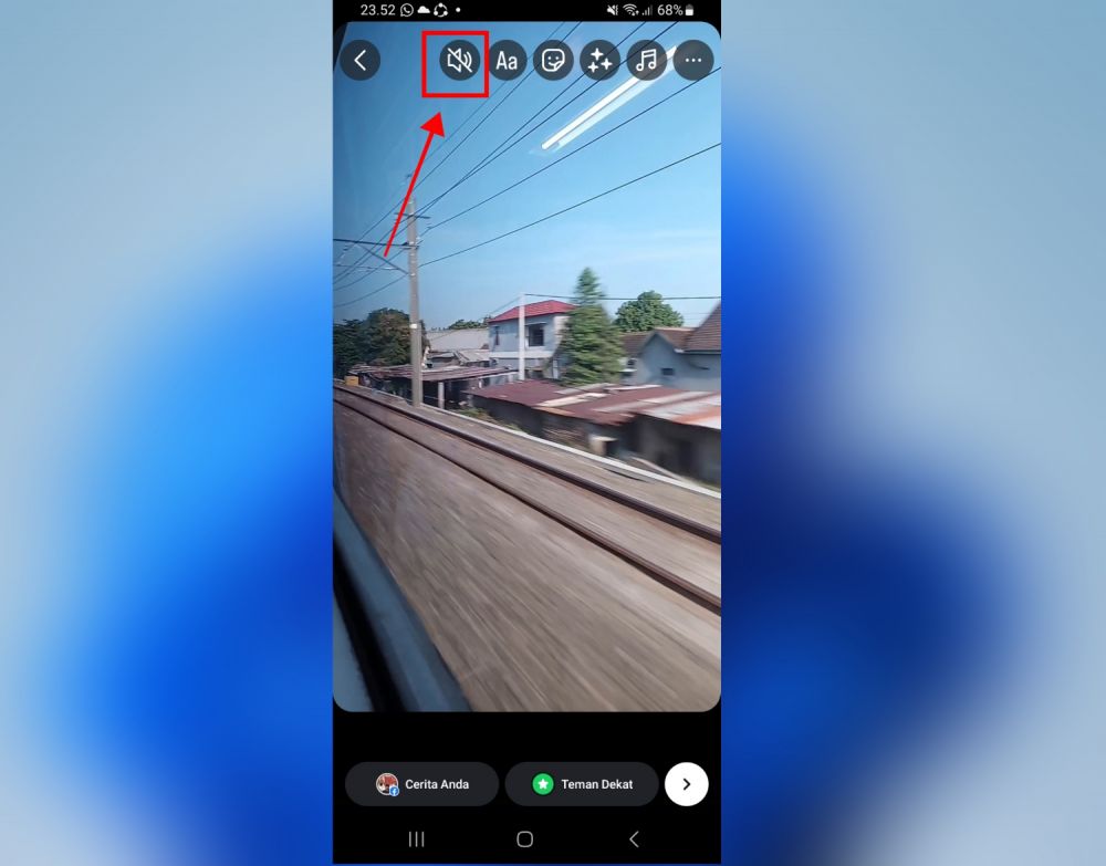 Cara mengstronghapus audio/strong saat memposting video ke strongInstagram/strong