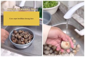 Trik bersihkan kerang dara ini lebih hemat tenaga tanpa disikat satu-satu, cukup pakai 1 bahan dapur