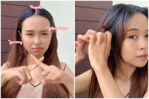 Hasilnya mirip seleb Korea, trik styling poni pemilik dahi lebar ini mudah nggak perlu potong rambut