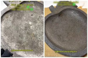 Tak perlu direndam air panas, ini trik atasi cobek batu berjamur agar lebih higienis saat dipakai