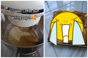 Wanita ini niat jualan coffee bun ala Roti Boy tapi gagal, endingnya kocak banget