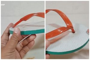 Jangan buru-buru beli baru, ini cara sederhana perbaiki sandal putus pakai 1 alat dapur