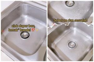 Nggak perlu ditaburi sitrun, ini trik atasi wastafel bau dan kusam cuma modal 2 bahan dapur