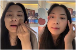 Tutorial makeup sat set Bernadya ini cuma andalkan skintint, wajah bare face-nya bikin salfok