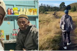 Perjuangan ayah 65 tahun temani putrinya naik gunung ini bikin terenyuh