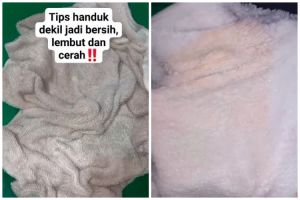 Cara ampuh bersihkan handuk dekil agar cerah dan lembut lagi, cukup 10 menit tanpa capek mengucek