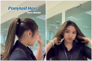 Bukan asal diiket, trik styling ponytail hair di rambut panjang ini hasilnya rapi & tak gampang turun