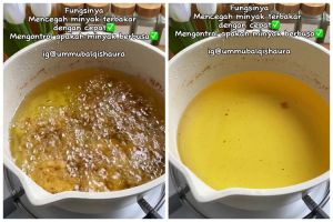 Bukan pakai bawang putih, ini trik menggoreng makanan agar minyak tidak kotor, berbusa, dan bau