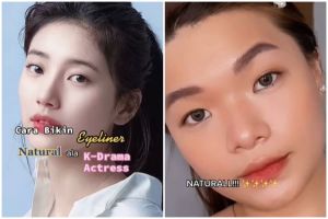 Hasilnya natural, ini trik bikin eyeliner ala idol K-Pop yang bikin tampilan mata lebih bulat