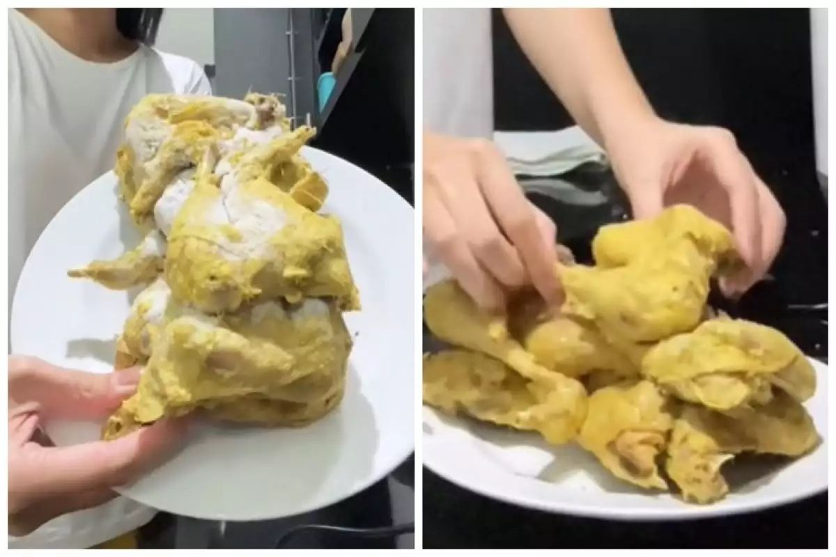 How to quickly thaw frozen chicken in 1 minute without hot water or