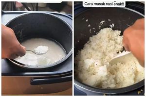 Trik menanak nasi agar lebih enak dan pulen tanpa ditambah minyak goreng