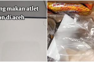 Per porsi disebut seharga Rp50 ribu, penampakan isi nasi kotak atlet PON Aceh-Sumit ini bikin miris