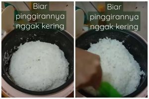 Cara praktis agar nasi tak kering dan berkerak di rice cooker hanya andalkan satu alat