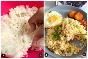 Trik masak nasi goreng ambyar meskipun teksturnya pulen, mudah dan nggak perlu disimpan dalam kulkas