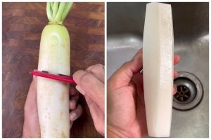 Cara ampuh membersihkan lobak sebelum dimasak agar getah hilang dan tak pahit, masakan lebih lezat