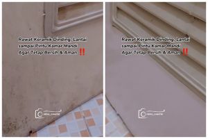 Auto wangi dan kesat, ini trik bersihkan keramik kamar mandi licin cuma pakai 3 bahan dapur