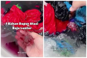 Trik mencuci baju yang mudah luntur agar warnanya tak pudar dan berubah, kuncinya di 1 bahan dapur ini