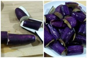 Trik menggoreng terong agar tetap ungu cerah tanpa bahan tambahan