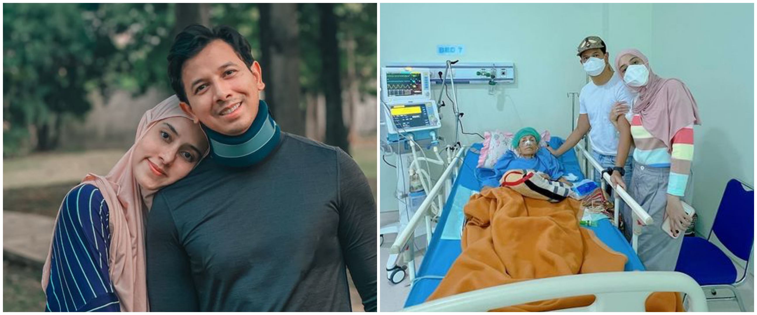 Ibunda Sonny Septian meninggal dunia, suami Fairuz A. Rafiq berusaha tegar di tengah proses pemakaman