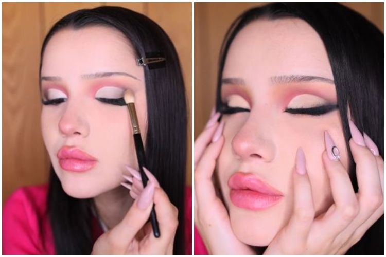 Hasilnya lebih rapi, cewek ini bagikan trik bikin eyeshadow cut crease cuma andalkan 1 alat makan