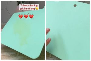 Bukan cuka atau baking soda, trik hilangkan noda kuning di talenan plastik cuma pakai 2 bahan dapur