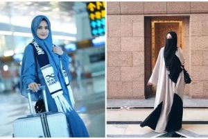  6 Potret Michelle Ziudith saat jalani umrah, panen pujian saat kenakan cadar