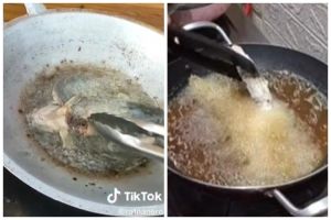 Cuma pakai kompor biasa, trik jitu goreng lele agar cepat matang, tetap lurus, dan minyak tak meletup