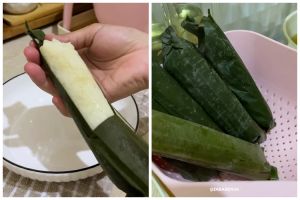 Hemat gas, trik masak lontong daun pisang ini bikin hasilnya kenyal hanya dalam 12 menit