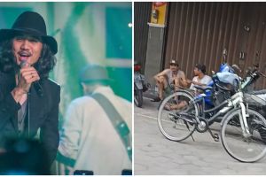 Musisi top tapi gaya hidupnya bersahaja, momen Duta Sheila on 7 santai nyebat duduk di emperan kios