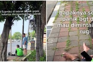 Ditabrak driver ojek online yang ngantuk hingga mobil penyok, reaksi pengendara ini bikin haru