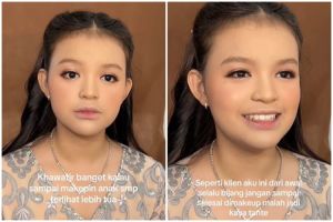 Minta dirias sesuai umur, hasil makeup remaja SMP untuk acara perpisahan ini flawless tanpa tampak tua