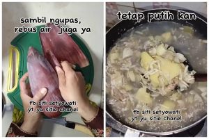 Cukup pakai 2 bahan dapur, ini trik merebus jantung pisang agar tak menghitam dan warnanya tetap cerah