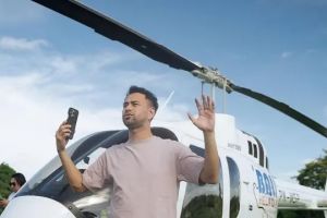 Momen Raffi Ahmad sewa helikopter demi temani Rafathar lomba di sekolah, kerja waktu dari Banten 