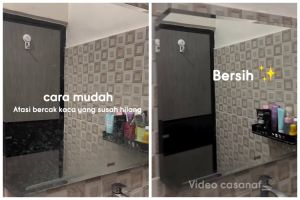 Trik mengatasi bercak air di cermin ini bikin autobersih tanpa bekas, ampuh pakai 2 bahan dapur
