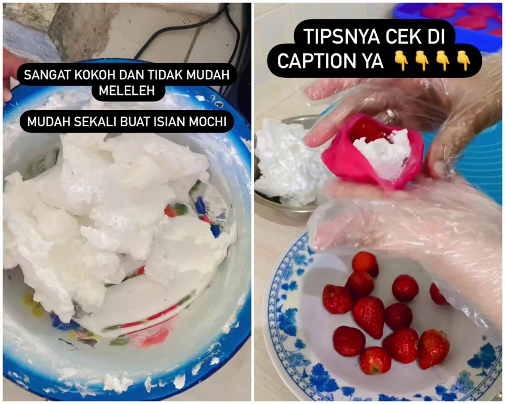 Jangan asal mixer, ini trik agar whipcream untuk isian mochi tak mudah meleleh dan lebih kokoh