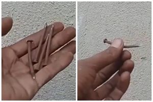 Cukup pakai 1 bahan dapur, ini trik mengubah paku biasa jadi paku baja yang tak mudah bengkok