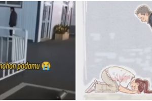 Momen haru wanita bersujud di depan ayah agar mau dirawat di RS, alasan di baliknya bikin nangis