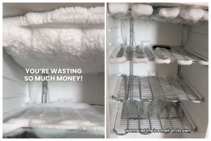 Cara praktis bersihkan bunga es di freezer kulkas cuma dengan dua langkah